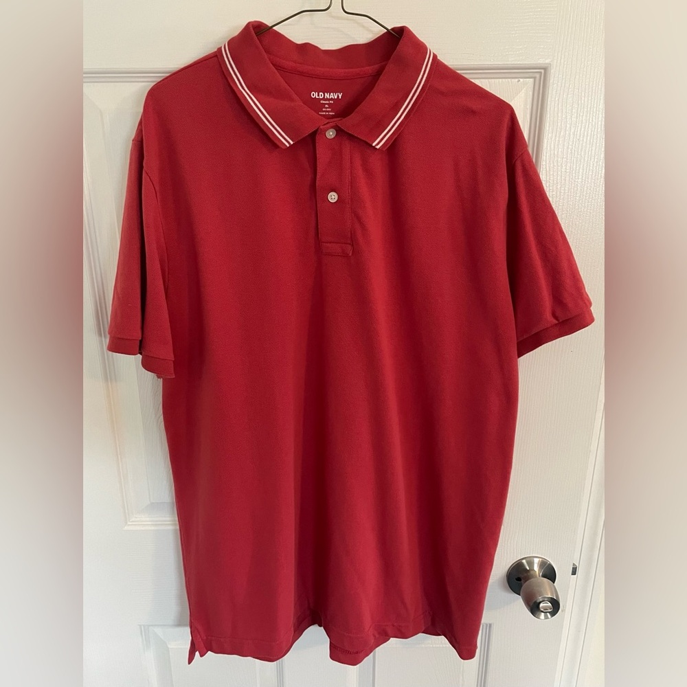 Old Navy Men’s Polo Classic Fit- Red XL